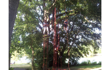 Vue sur le coucher du soleil avec le CPB Le Blosne